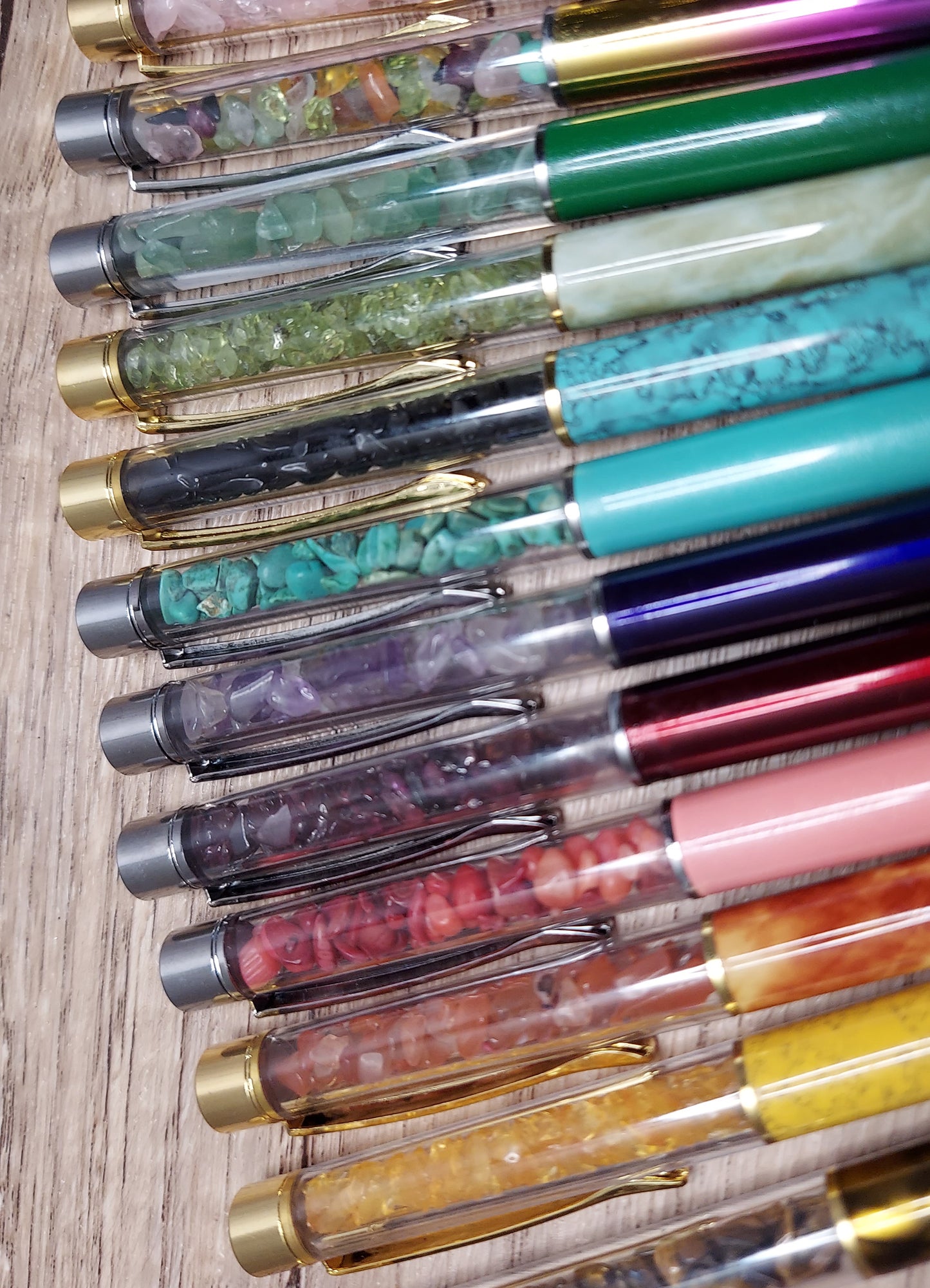 Manifestation Zodiac Intention Gemstone Pens